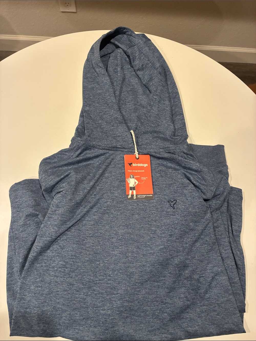 Small Birddogs Lightweight Blue Hoodie NWT